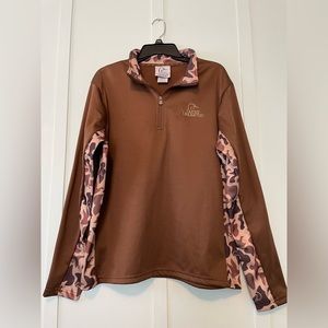 Ducks Unlimited half zip sweatshirt/jacket, size Large, great condition